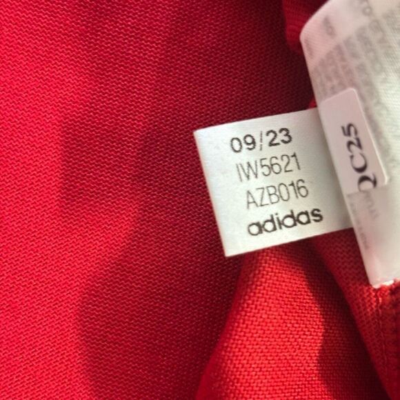 adidas Originals Select Mock Neck Long Sleeve red medium new - Picture 6 of 12